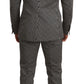 Elegant Martini Black Check Three-Piece Suit
