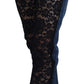 Elegant Floral Lace Front Denim