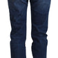 Elegant Floral Lace Front Denim