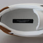 Elegant White Leather Casual Sneakers