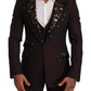 Elegant Purple Slim Fit 3-Piece Suit