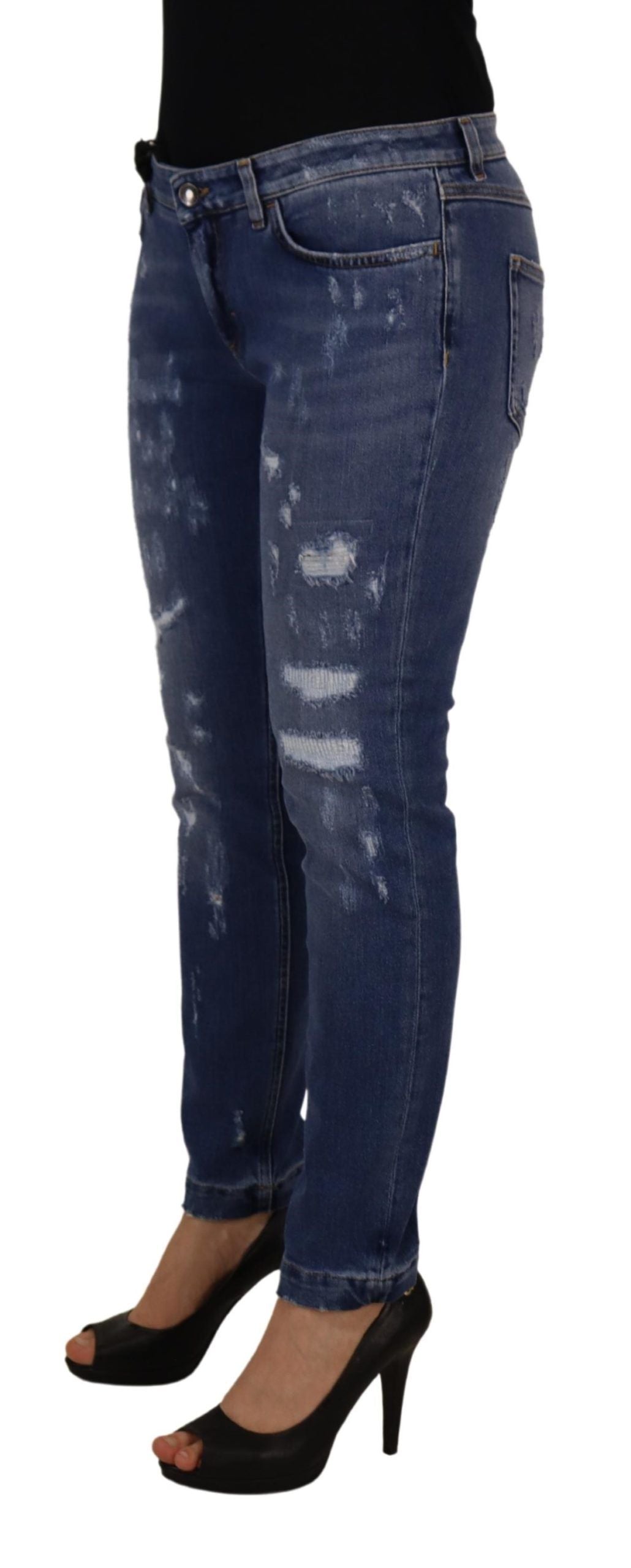 Chic Low Waist Skinny Denim Jeans