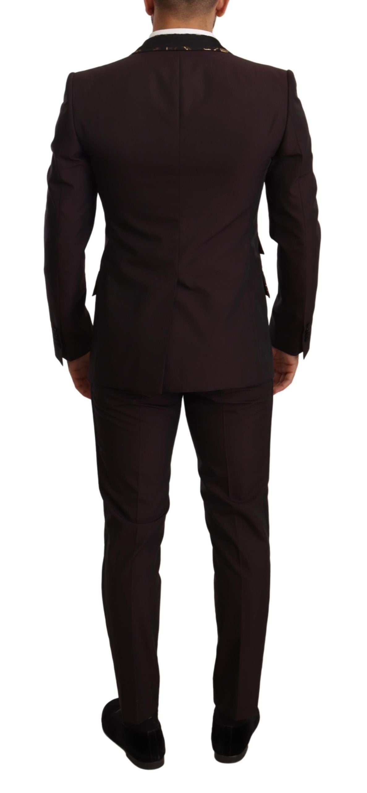 Elegant Purple Slim Fit 3-Piece Suit