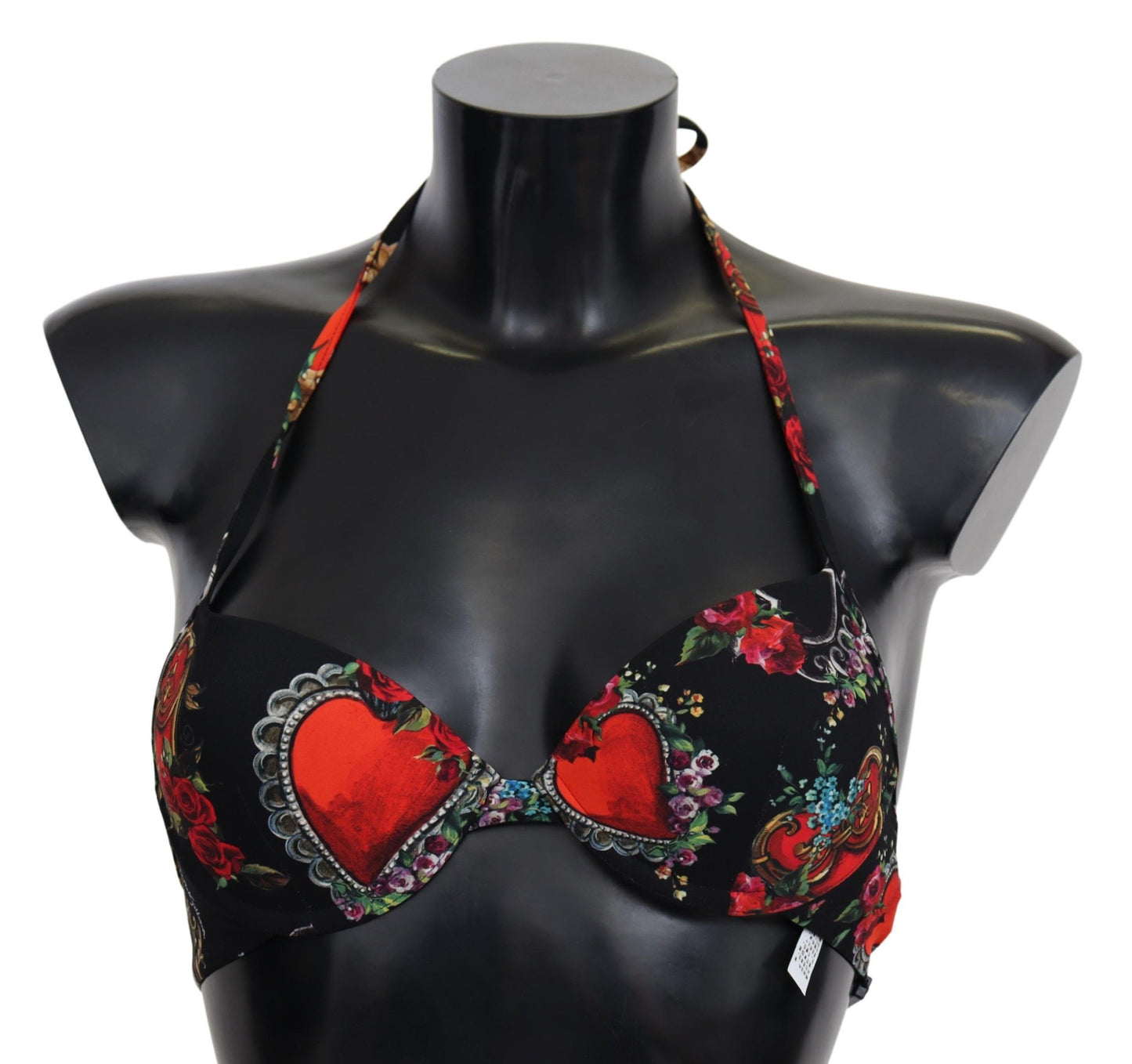 Chic Heart Print Bikini Top - Summer Ready