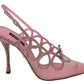 Elegant Pink Slingback Sandals