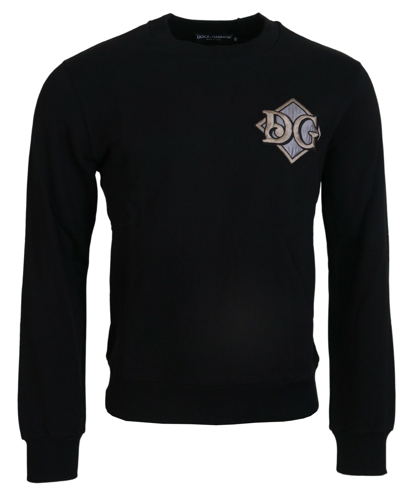 Elegant Embroidered Logo Cotton Sweatshirt