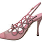 Elegant Pink Slingback Sandals