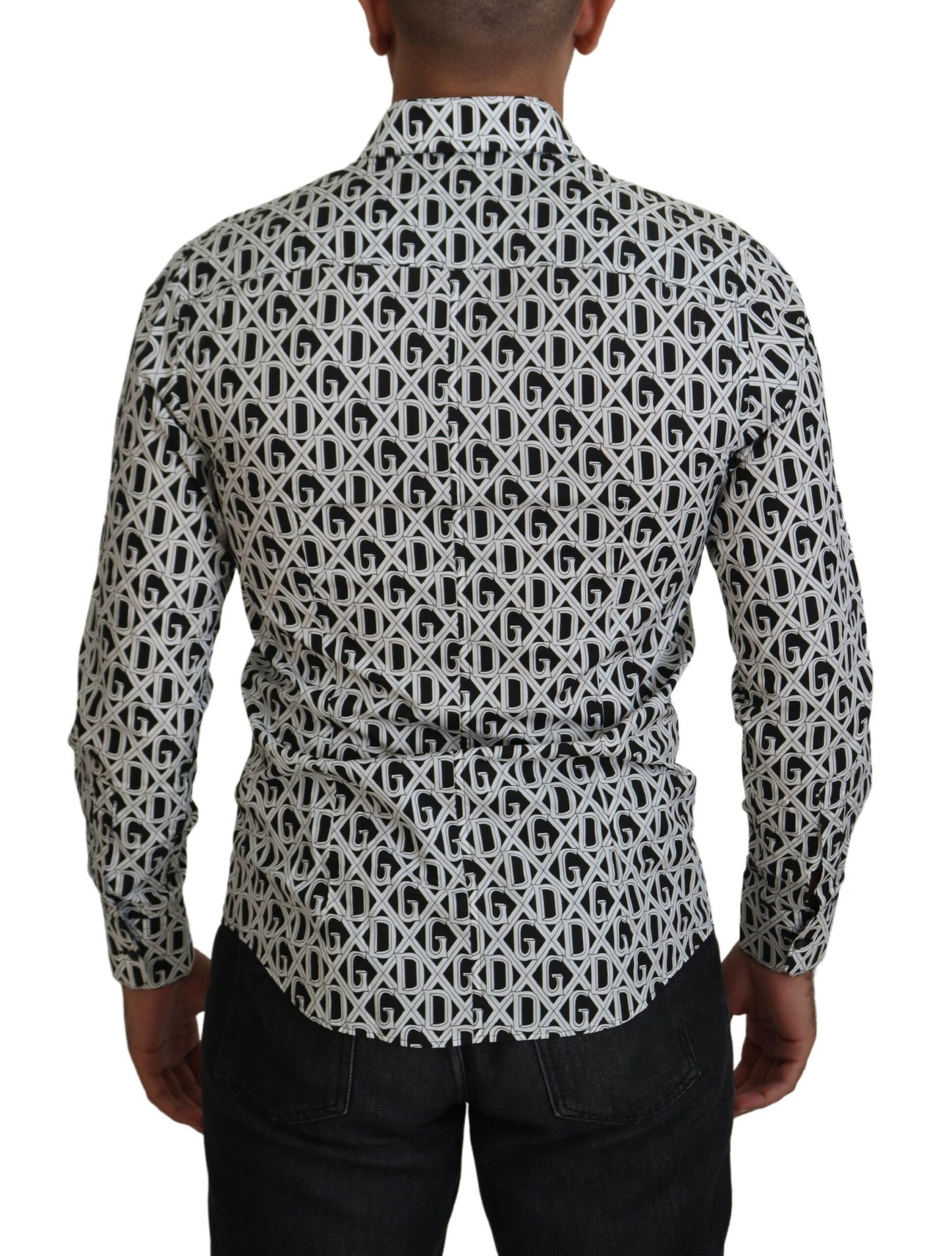 Elegant Slim Fit Logo Print Shirt