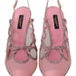 Elegant Pink Slingback Sandals