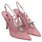 Elegant Pink Slingback Sandals