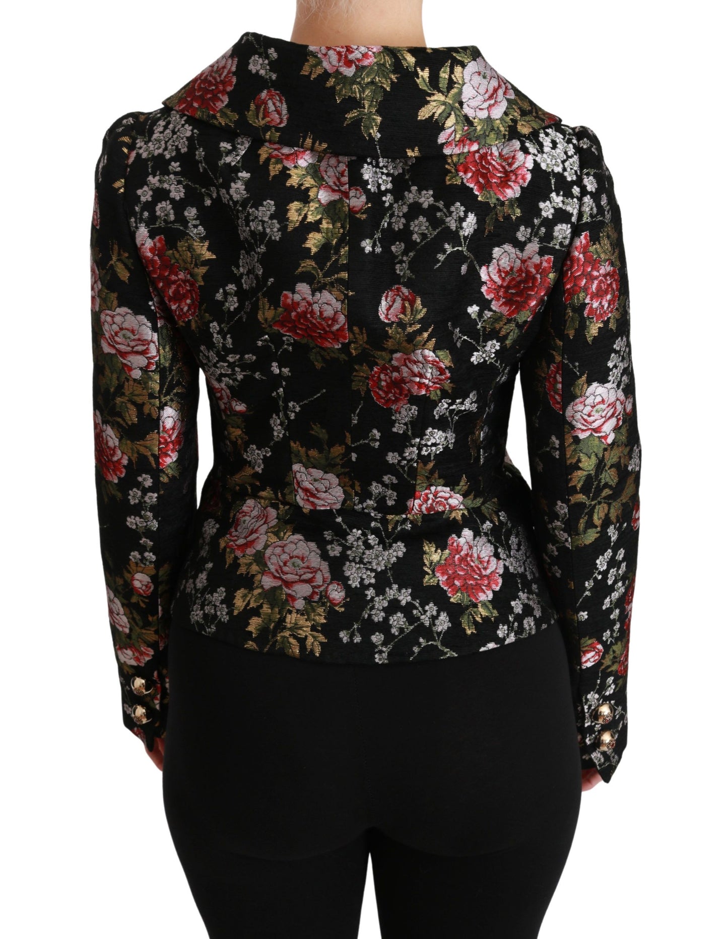 Floral Elegance Single Breasted Jacket