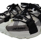 Elegance Meets Edge: Black & White Leather Sneakers
