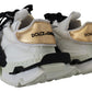 Elegance Meets Edge: Black & White Leather Sneakers