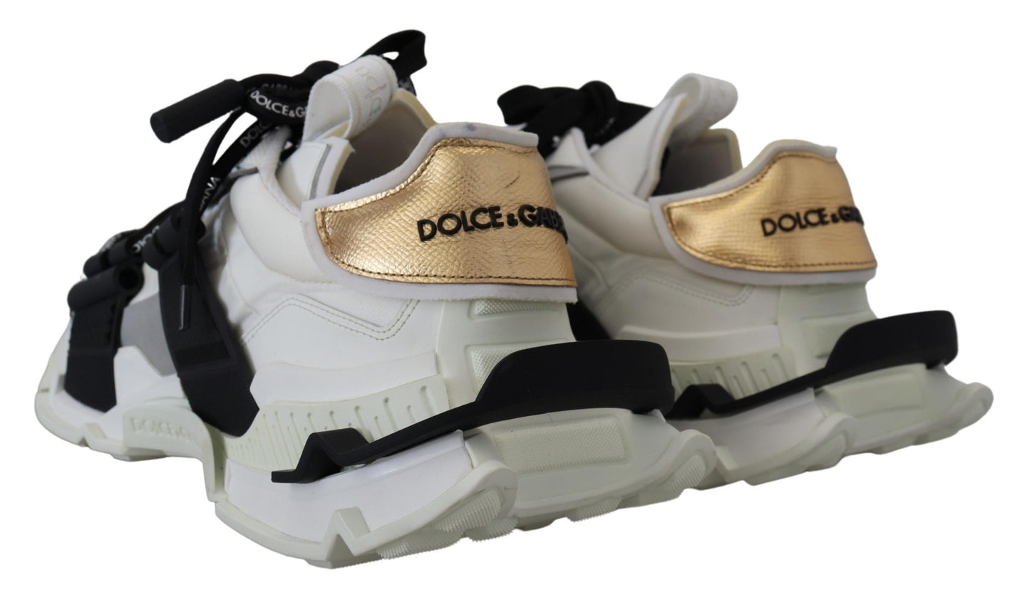 Elegance Meets Edge: Black & White Leather Sneakers