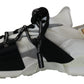 Elegance Meets Edge: Black & White Leather Sneakers