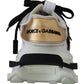 Elegance Meets Edge: Black & White Leather Sneakers