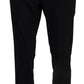 Blue Wool Stretch Dress Formal Slim Fit Pant