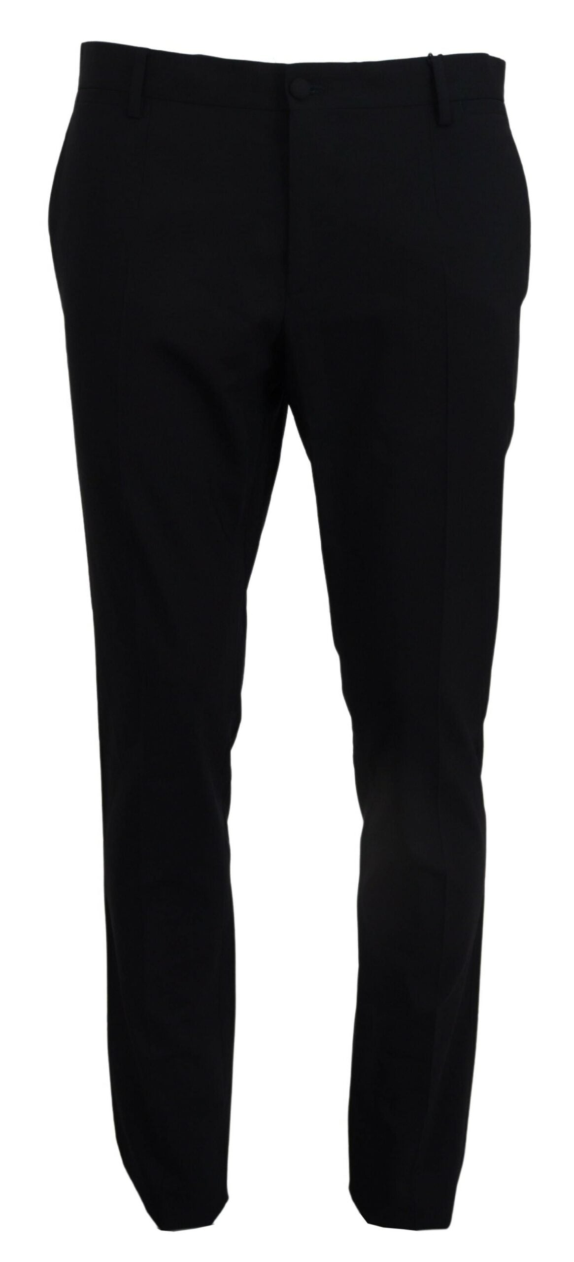 Blue Wool Stretch Dress Formal Slim Fit Pant