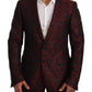 Elegant Red Martini Three Piece Suit