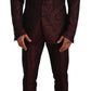 Elegant Red Martini Three Piece Suit