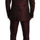 Elegant Red Martini Three Piece Suit