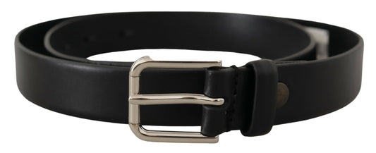 Elegance Reimagined Black Leather Belt