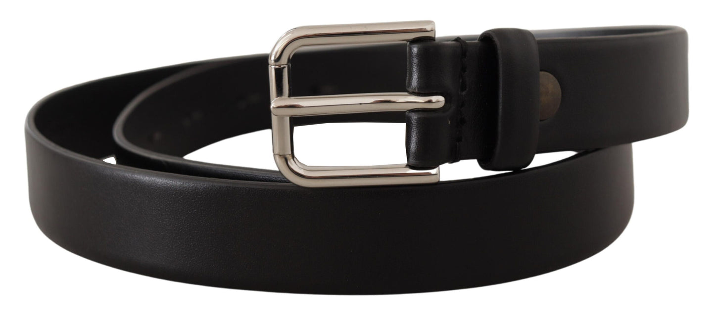 Elegance Reimagined Black Leather Belt