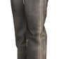 High Waist Grey Denim Elegance