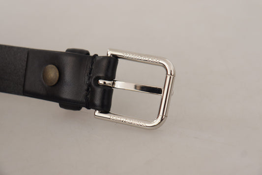 Elegance Reimagined Black Leather Belt