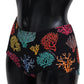 Chic Coral Print High Waist Bikini Bottom