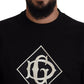 Authentic Italian Black Cotton Sweater
