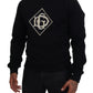 Authentic Italian Black Cotton Sweater
