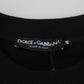 Authentic Italian Black Cotton Sweater