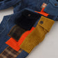 Chic Patchwork Cargo Denim Jeans