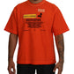 Elegant Crew Neck Orange Tee