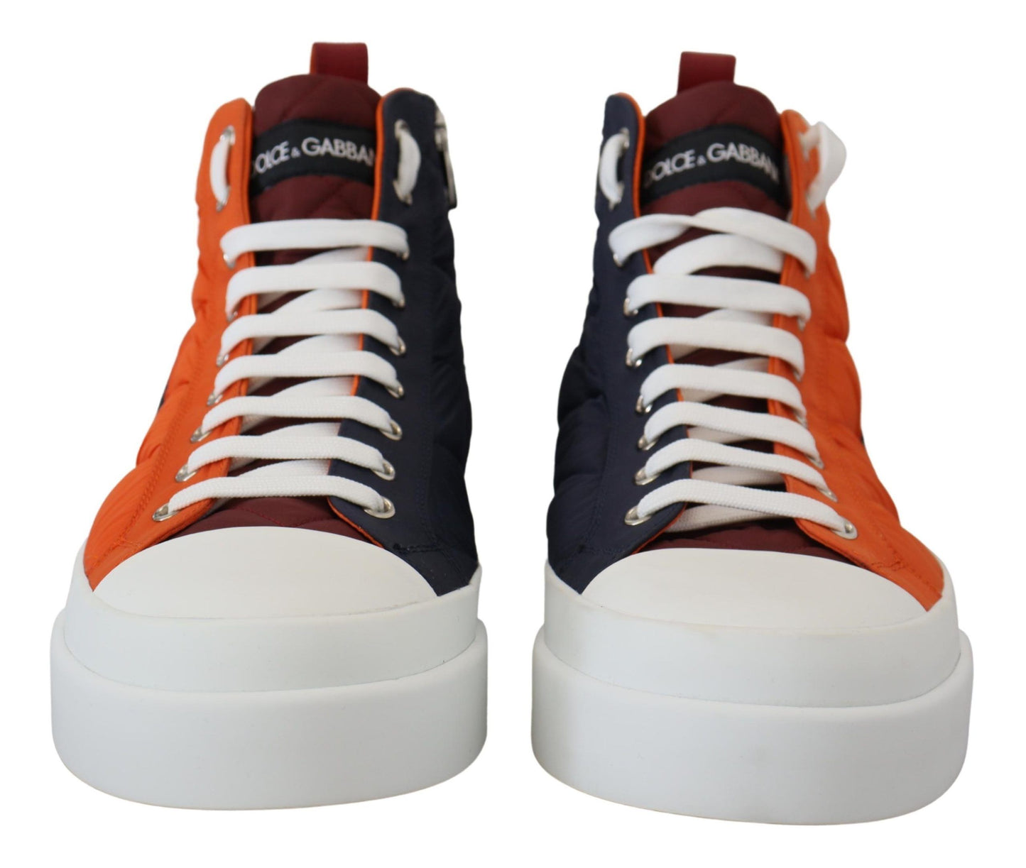 Elevate Your Game: Orange High-Top Sneakers