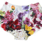 Elegant White Floral High Waist Bikini Bottom