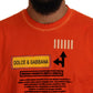 Elegant Crew Neck Orange Tee