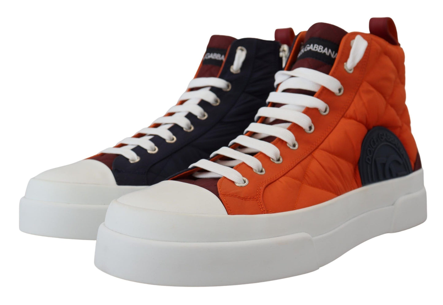 Elevate Your Game: Orange High-Top Sneakers