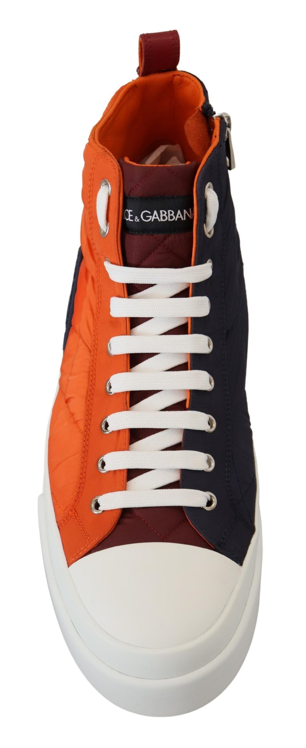 Elevate Your Game: Orange High-Top Sneakers