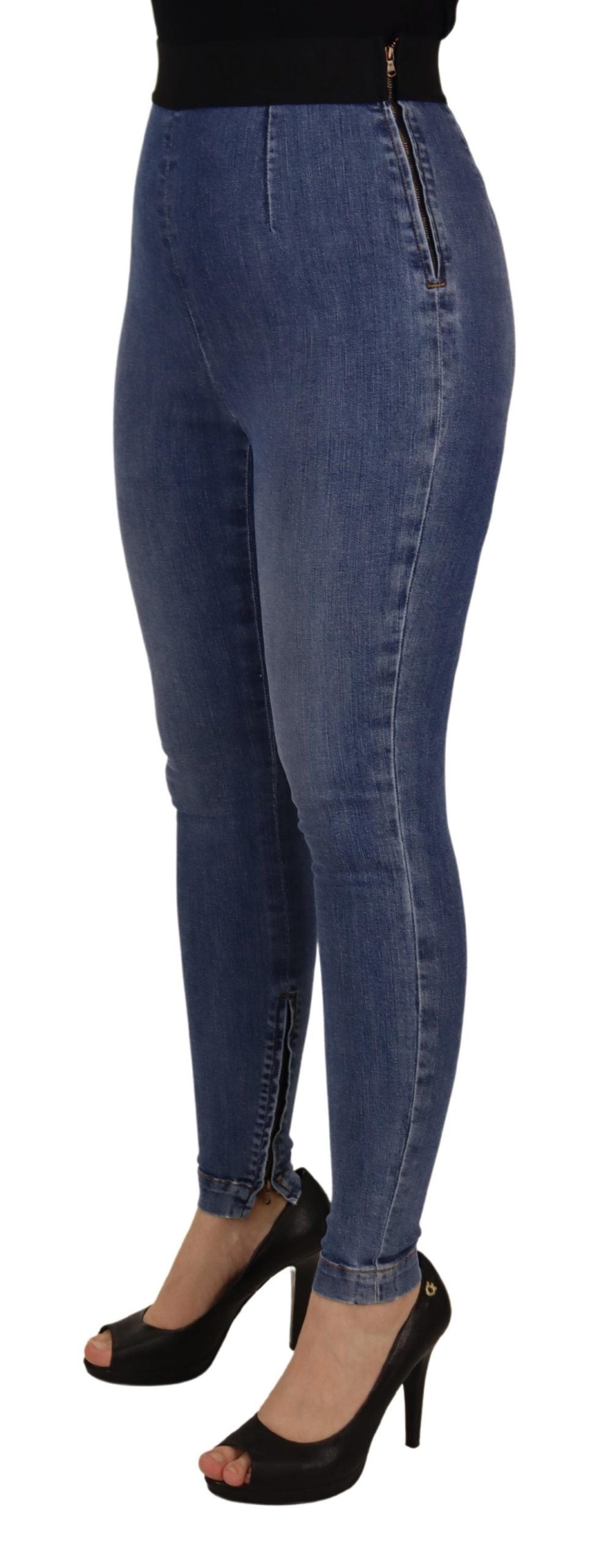 High Waist Skinny Denim The latest in style, these skinny jeans take it up a notch with a flattering high waist. Made of 98% cotton and 2% elastane, they offer a snug yet comfortable stretch fit. Country of origin: IT, you'll be donning a piece of fashion