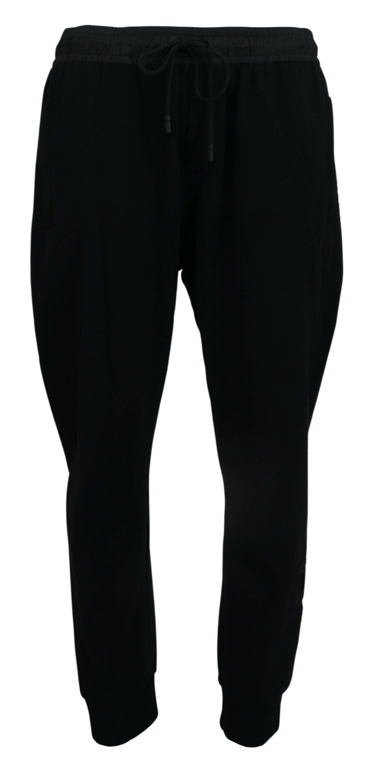 Black Cotton Jogger Men Pants