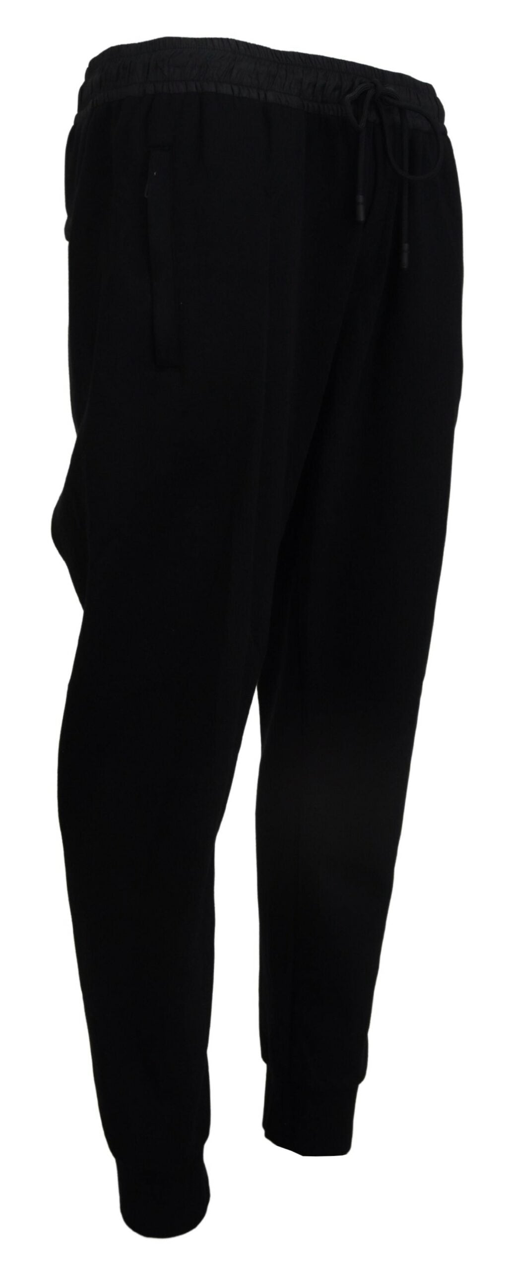 Black Cotton Jogger Men Pants