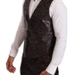 Exquisite Purple Brocade Three Piece Suit