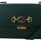 Elegant Green Leather Shoulder Bag