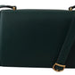 Elegant Green Leather Shoulder Bag