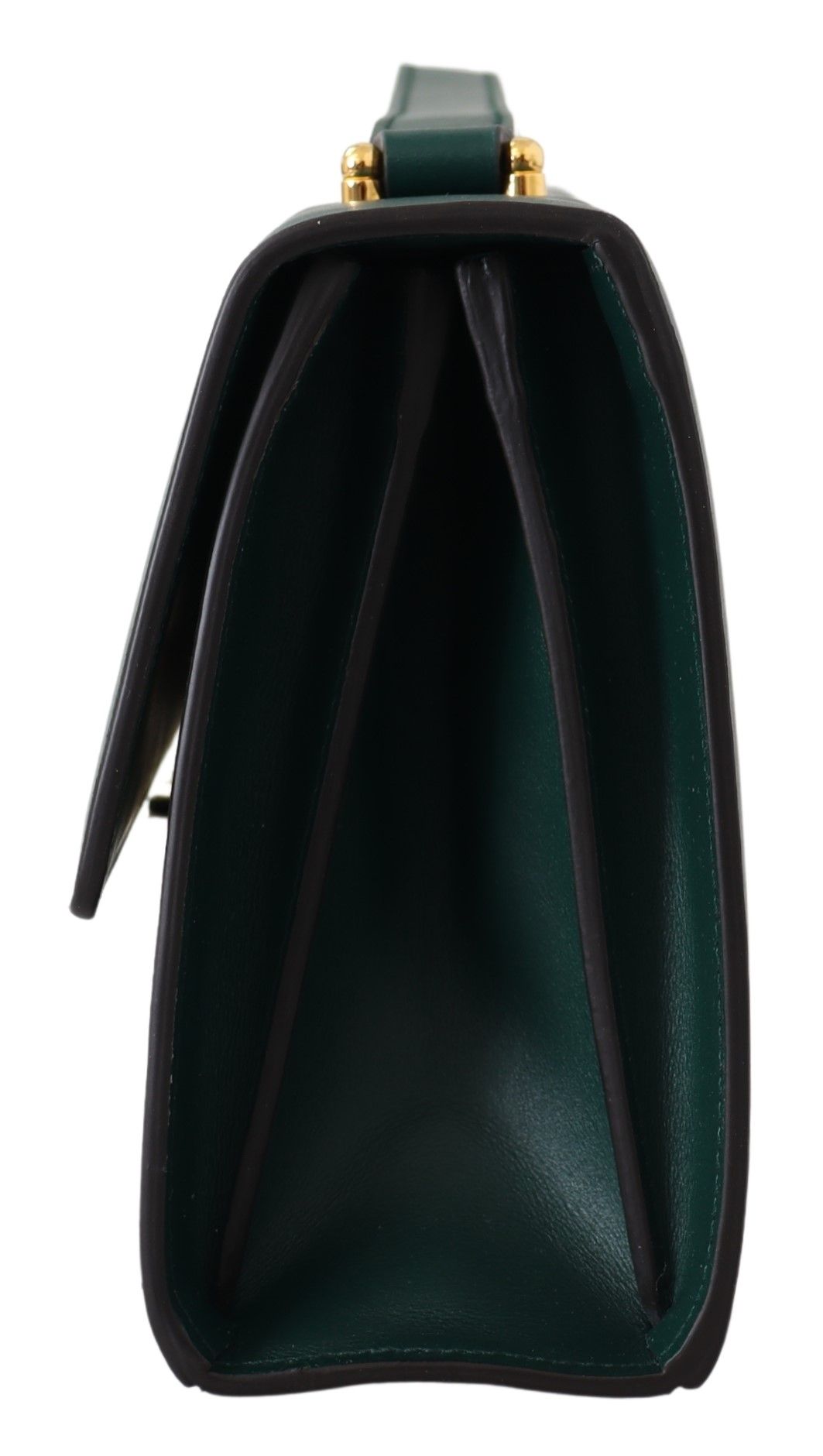 Elegant Green Leather Shoulder Bag