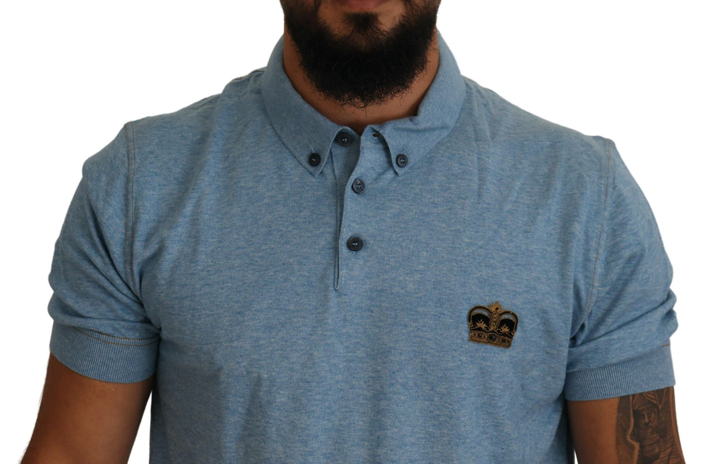 Regal Crown Polo Tee in Blue