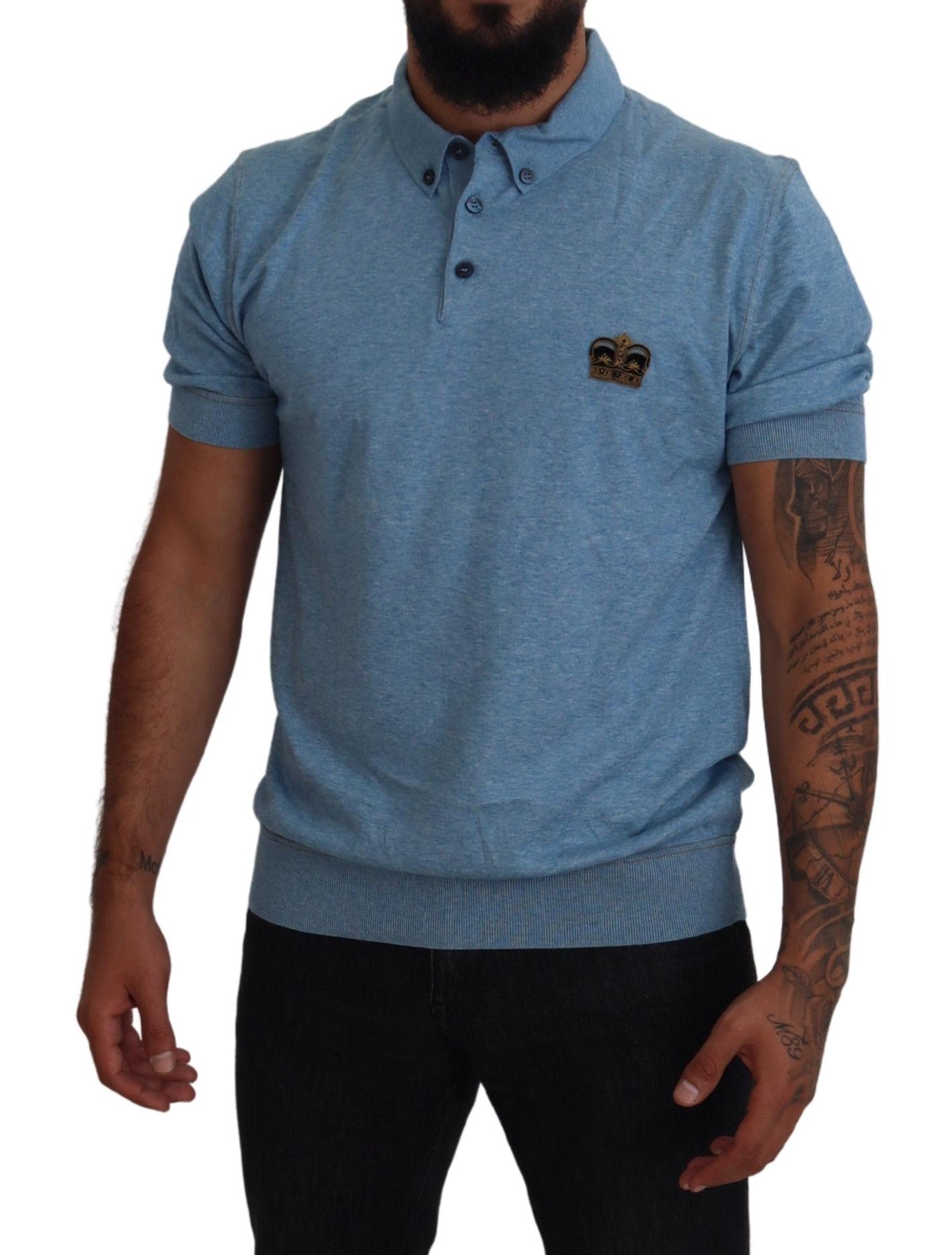 Regal Crown Polo Tee in Blue