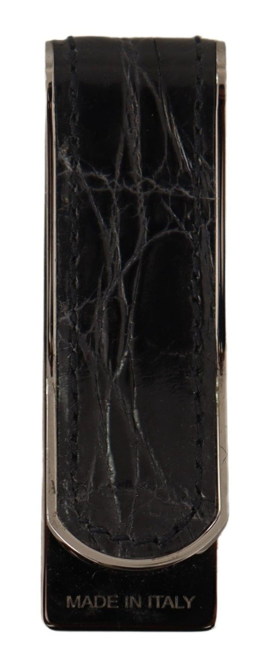 Elegant Caiman Leather Money Clip